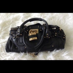 Chloe Paddington Black Large Satchel